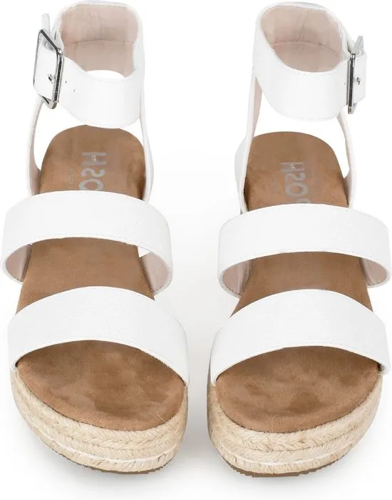 POSH by Poelman - mt 39 - JUNE - Dames Sandalen - Wit