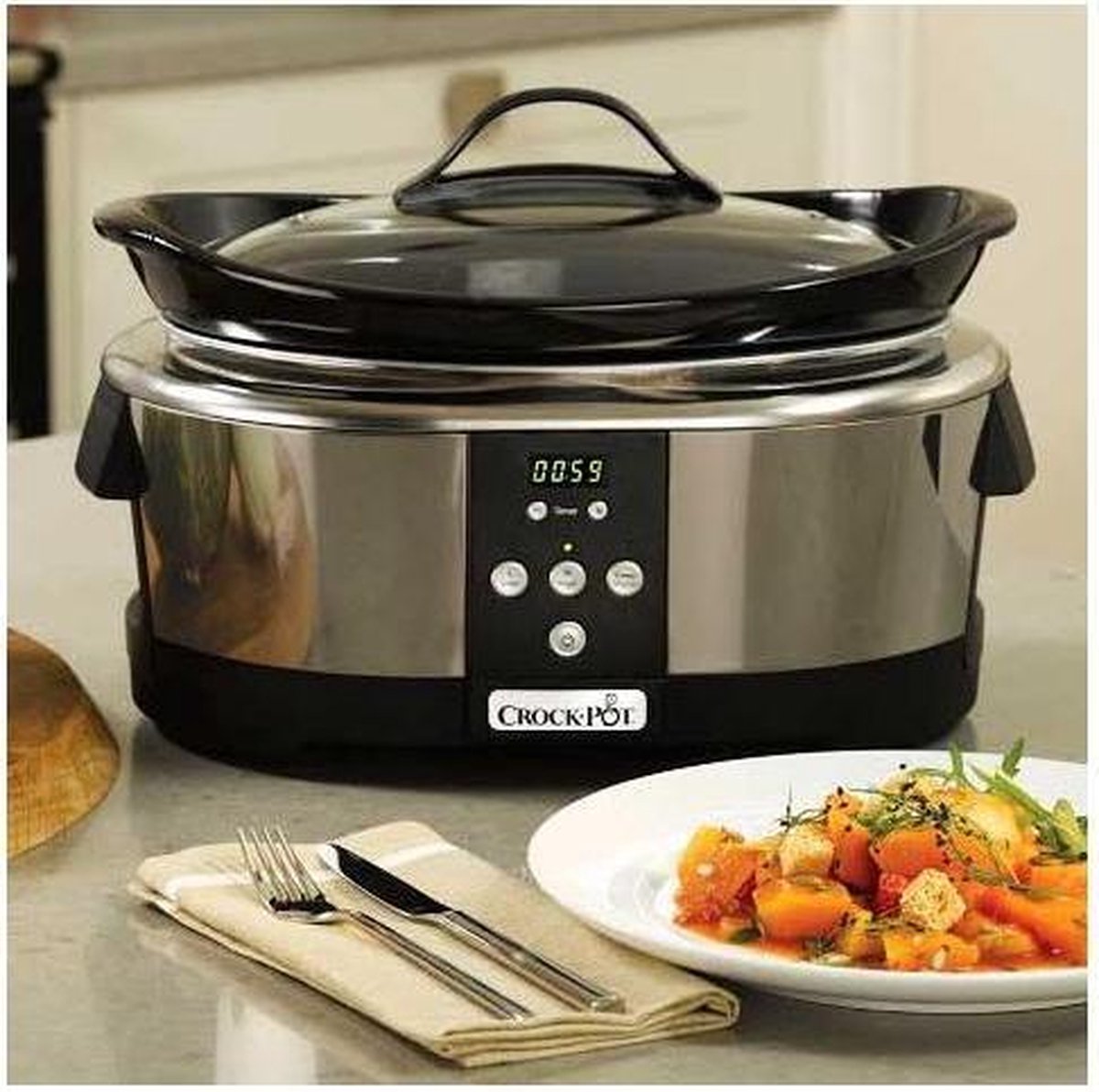 CrockPot Slow Cooker Next Gen digitaal programmeerbaar 5,7L