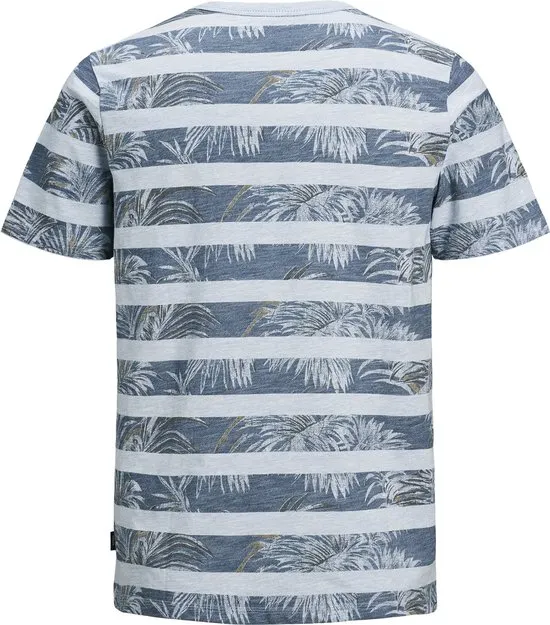 Jack & Jones - JPRDUSTIN BLU, AOP TEE SS CREW NECK - M - Soul Blue