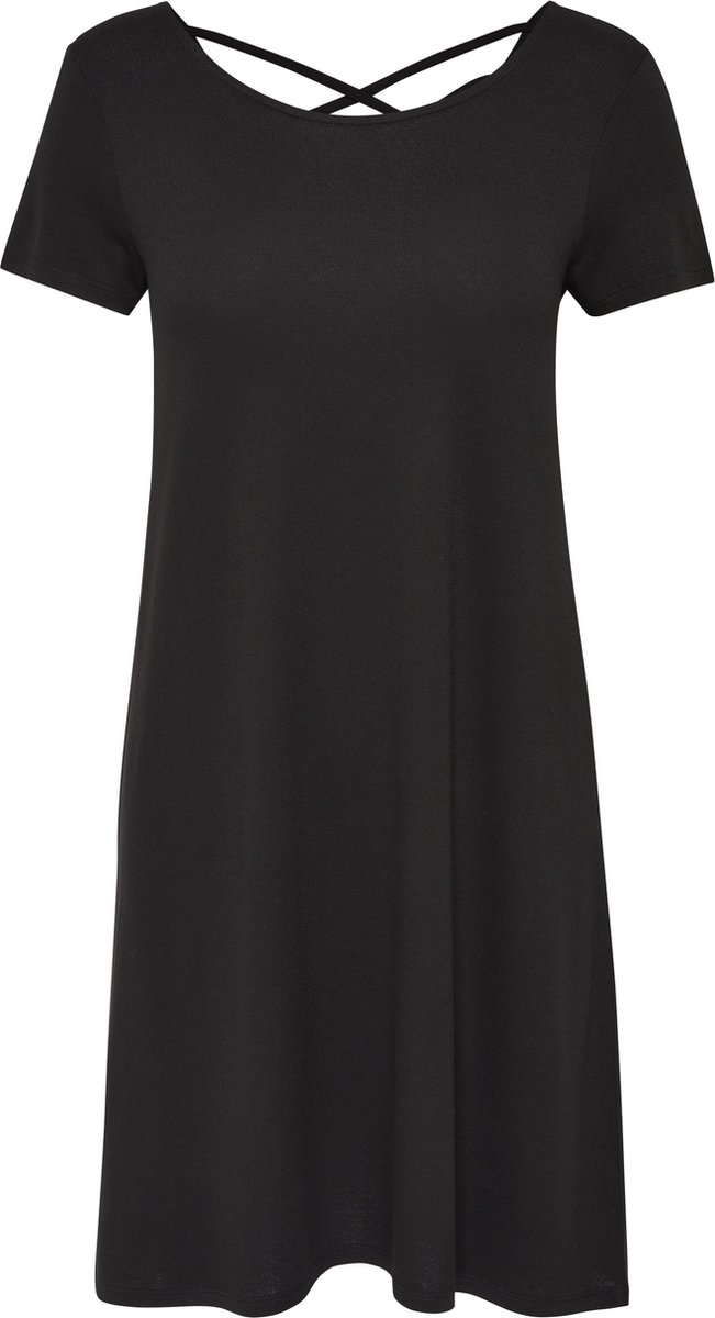 ONLY - Maat XS - ONLBERA BACK LACE UP S/S DRESS JRS NOOS - Dames Jurk