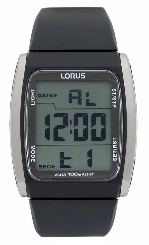 Lorus R2303HX9 herenhorloge - Kunststof - Zwart - Ø 40 mm