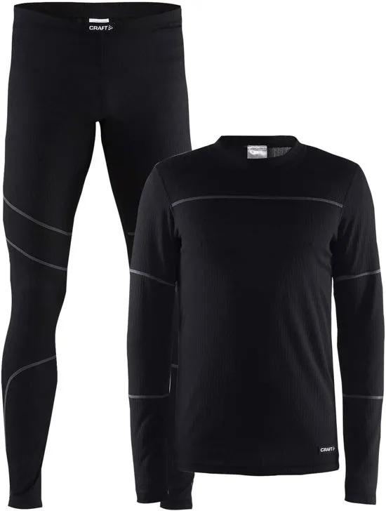 Craft - Maat L - Baselayer Set Thermoset Heren - Black/Granite