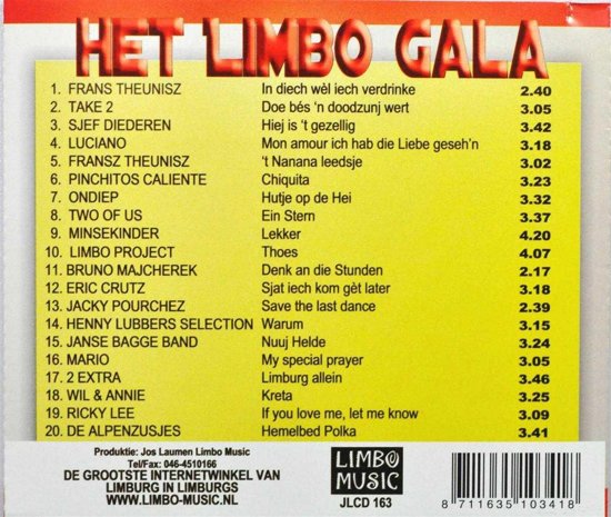 Koopjeshoek - T Limbo-Gala (CD)