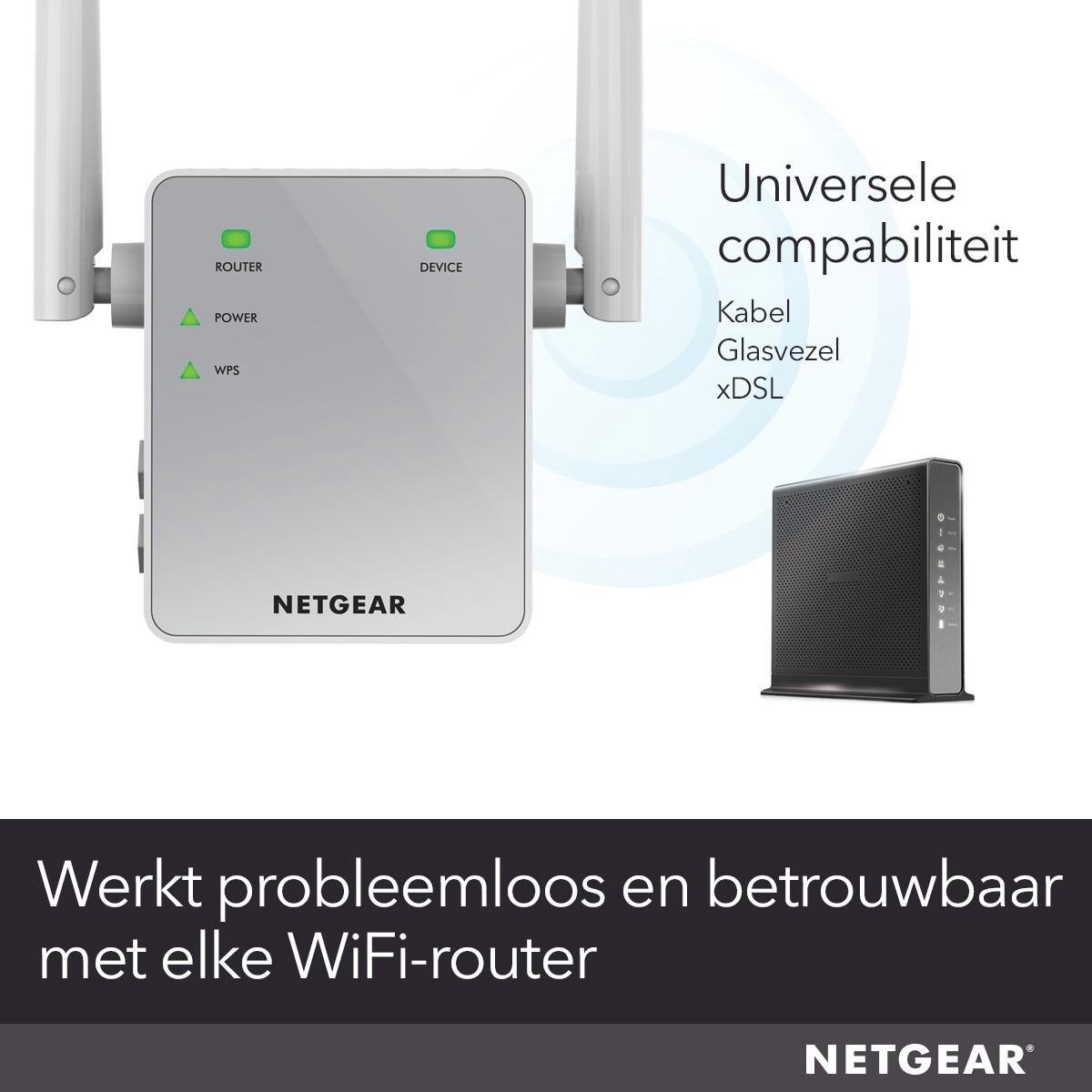 Netgear EX3700 - Wifi versterker - 750 Mbps