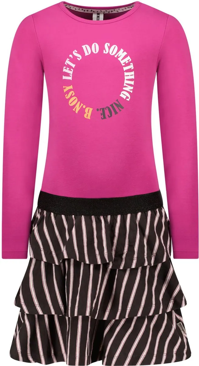 tshirt, pink, langarm, grafisch, rok