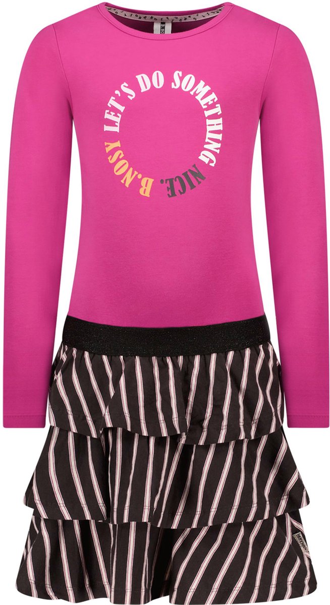 tshirt, pink, langarm, grafisch, rok