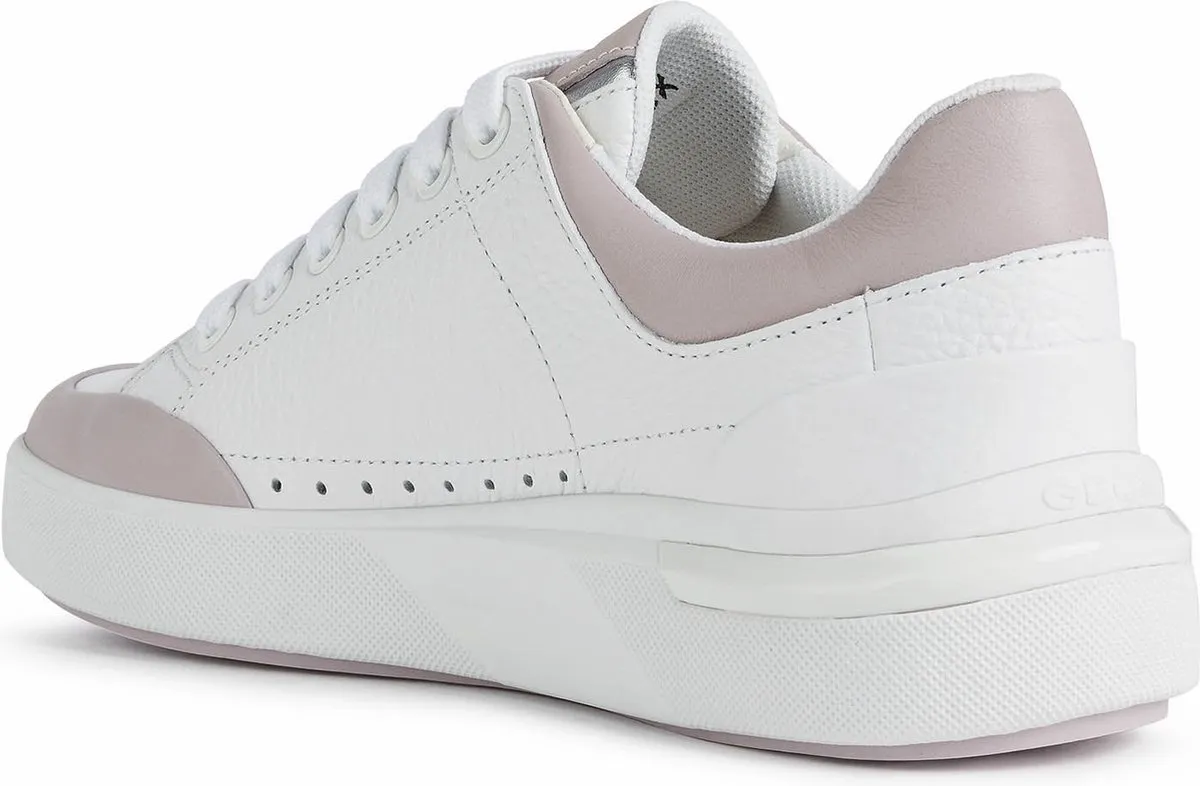 GEOX - Maat 38 - D DALYLA vrouwen Sneakers - wit/roze
