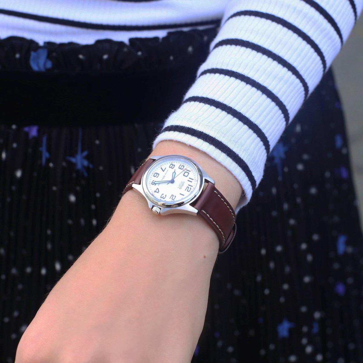 Lorus RRS51LX9 horloge dames - bruin - edelstaal