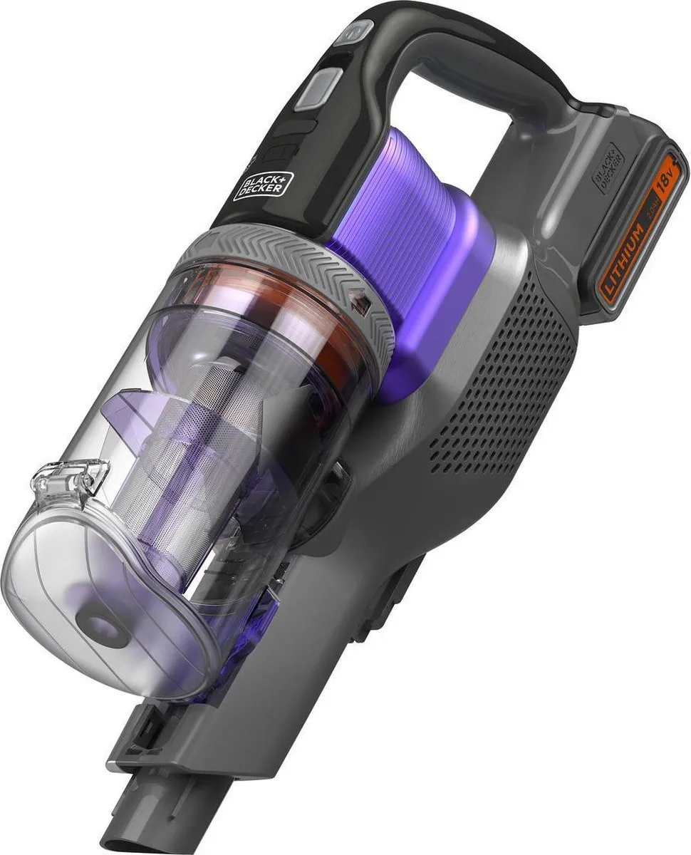 BLACK+DECKER BHFEV182CP-QW PowerSeries Extreme PET Steelstofzuiger - 18V - incl. accu en lader