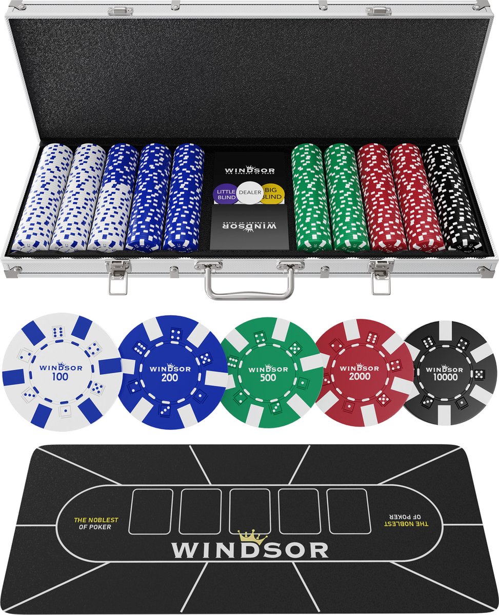 pokerchips, casino chips, poker set, chip case, gaming mat