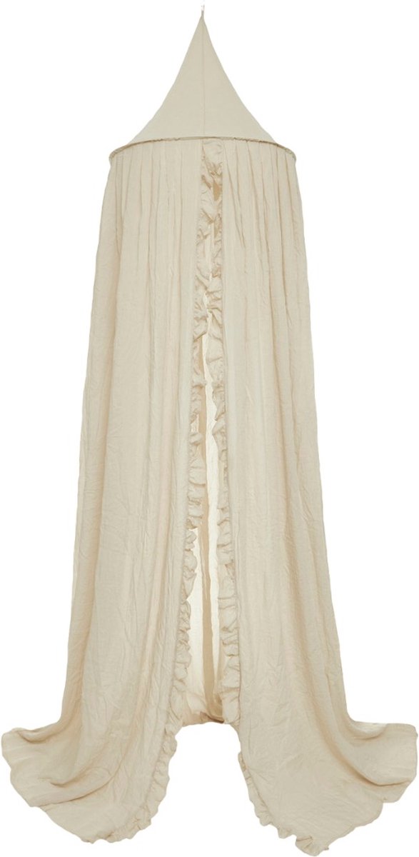 Jollein Baby Klamboe Vintage Ruffle 245cm - Nougat
