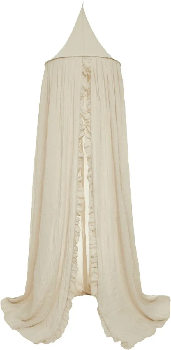 Jollein Baby Klamboe Vintage Ruffle 245cm - Nougat
