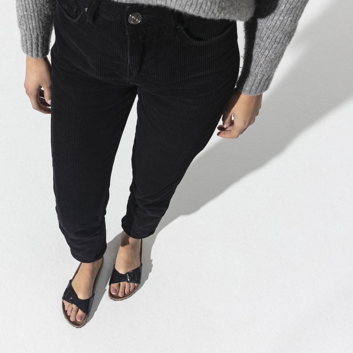 Birkenstock - maat 38- Madrid Dames Slippers Small fit Black