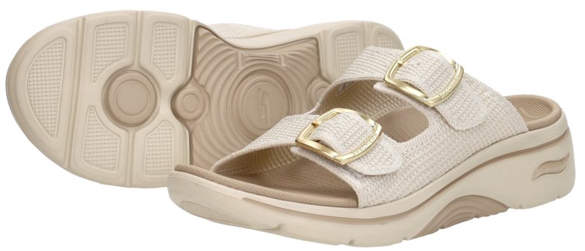 slippers, sandalen, sandalen met gesp, wedge, dames