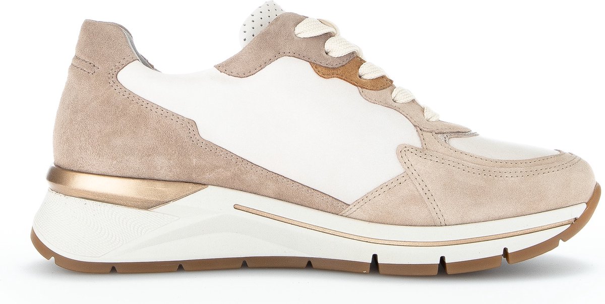 Gabor - Maat 37 - 585.1 Lage sneakers - Leren Sneaker - Dames - Beige