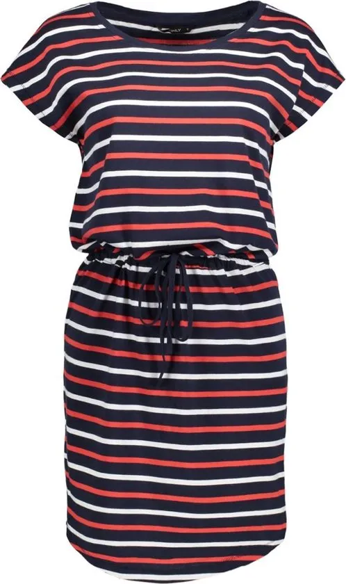 Only May Dames Jurk - Night Sky Multi Flame - Maat L