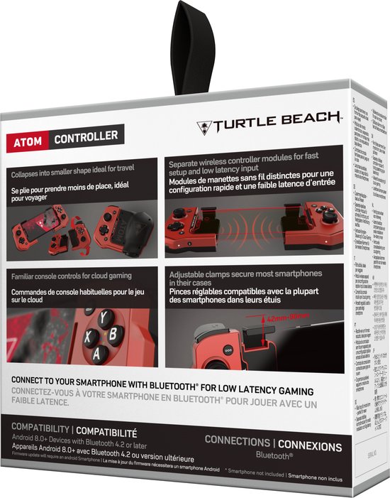 Turtle Beach Atom - Game Controller - Android - Rood