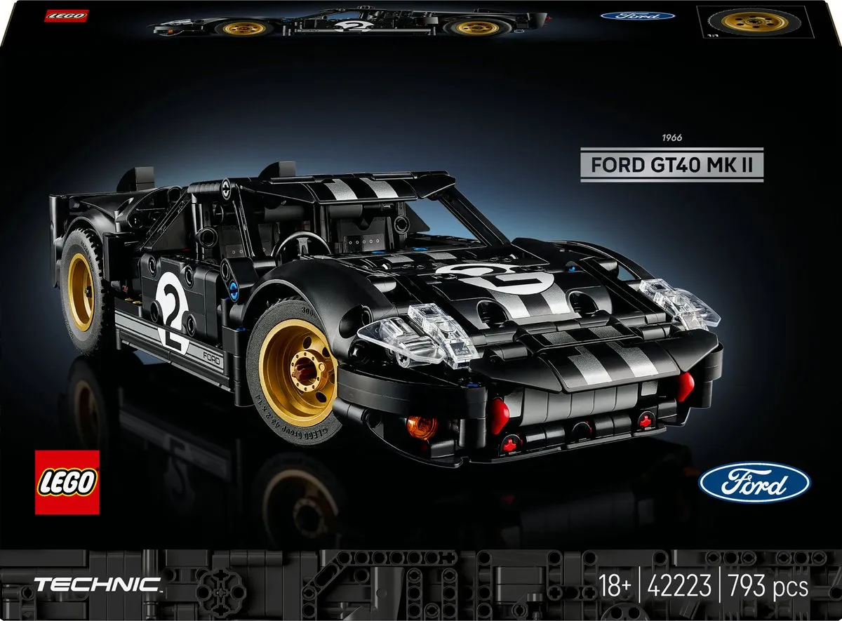 lego, auto, GT40, techniek, modulair