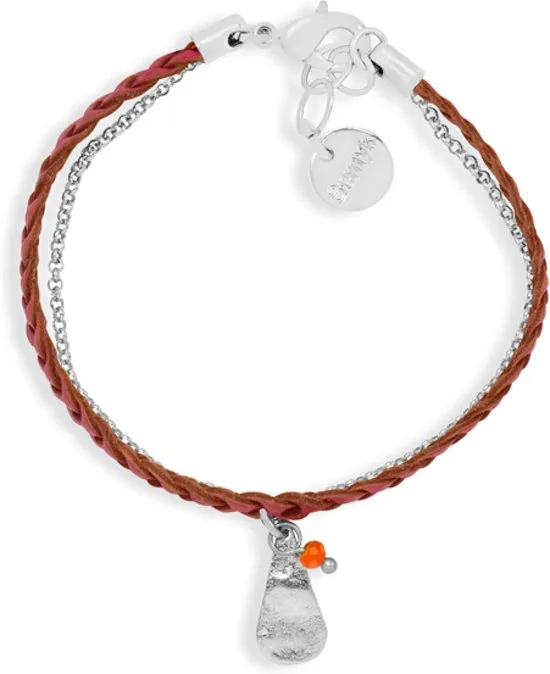 Scmyk armband BG-267 G Teardrop zilverkleurig