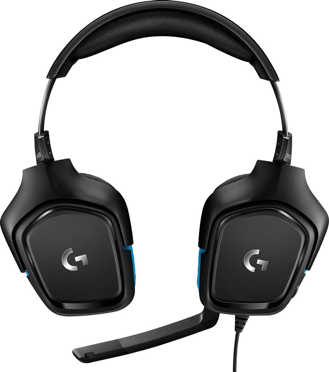 Logitech G432 - Gaming Headset - Zwart & Blauw - PC