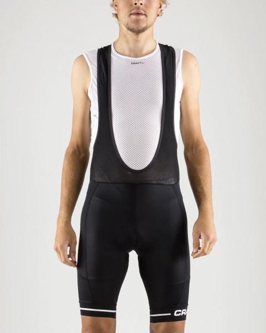 Craft Rise Bib Fietsbroek Heren - Zwart; Wit - Maat - Xl