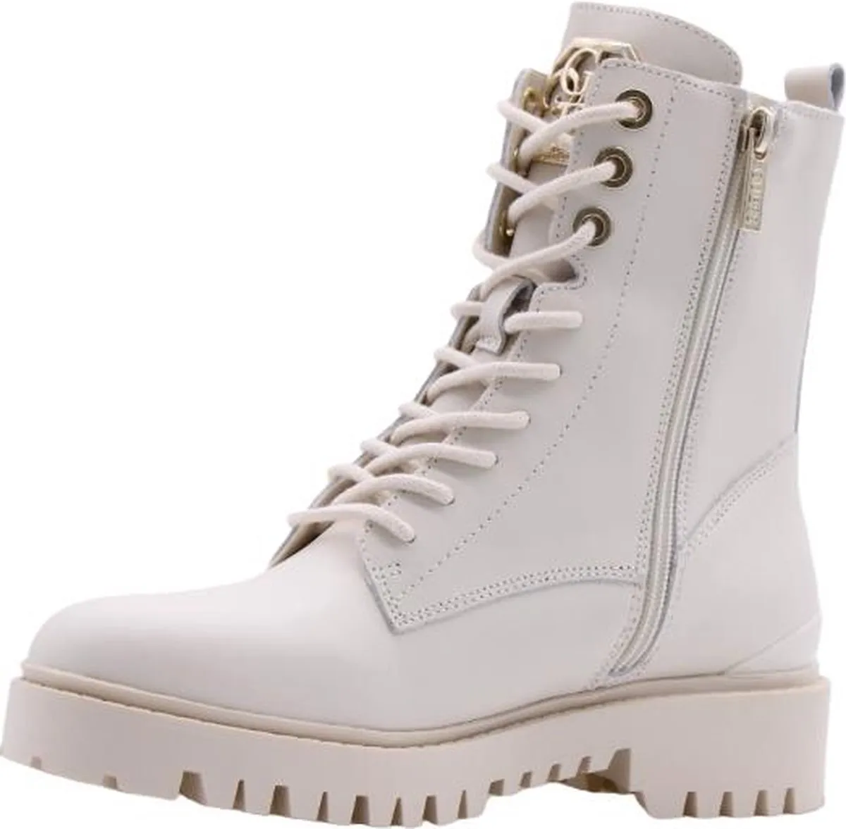 Guess - Maat 40 - dames veterboot - Off White