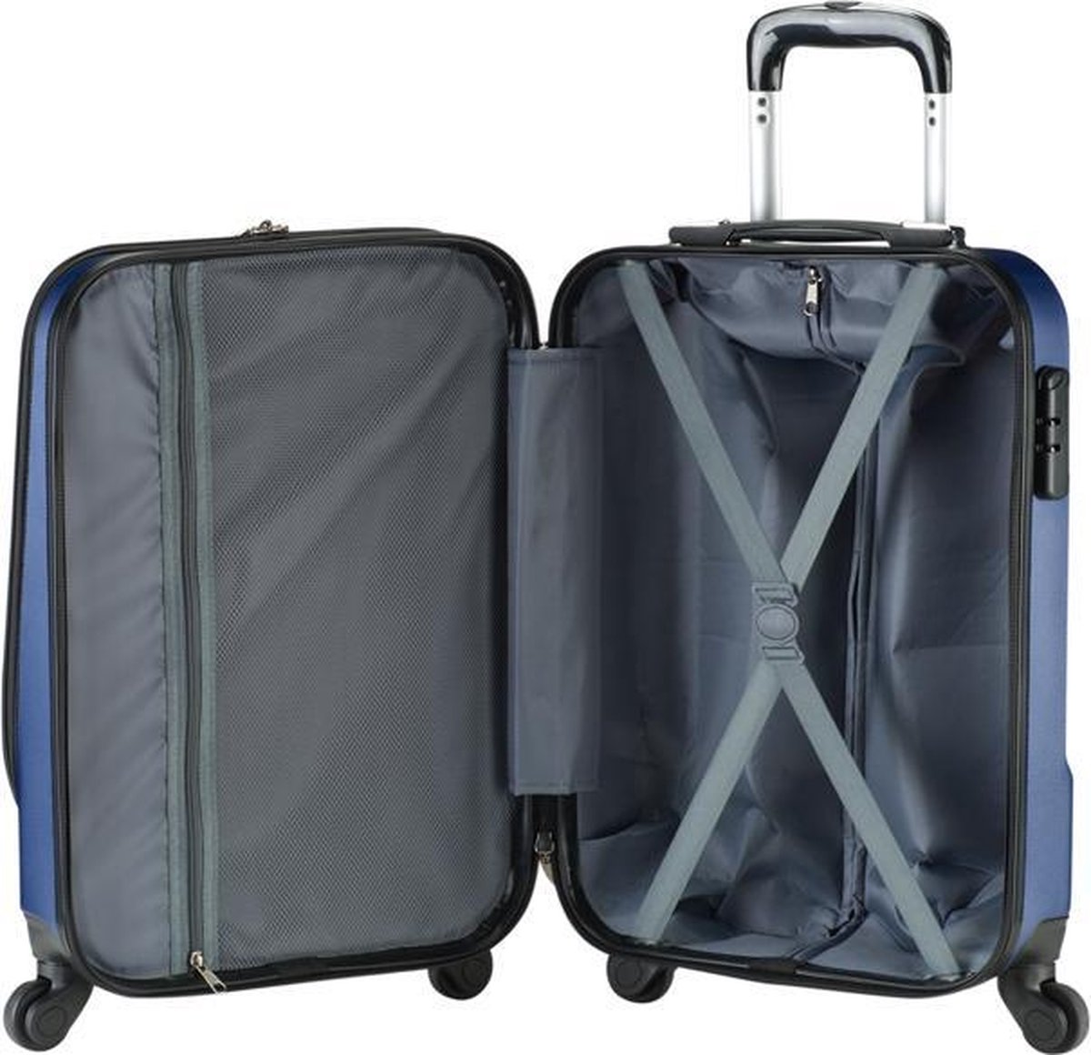 Princess Traveller Sydney - handbagage koffer met laptop vak 55cm - Blauw