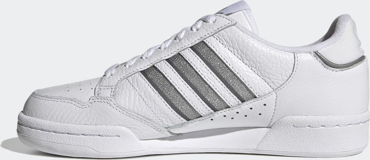 adidas - Maat 38 - Continental 80 Stripes W Dames Sneakers - White/Grey