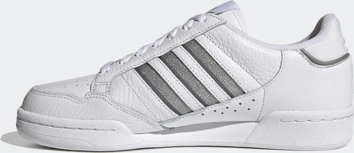 adidas - Maat 38 - Continental 80 Stripes W Dames Sneakers - White/Grey