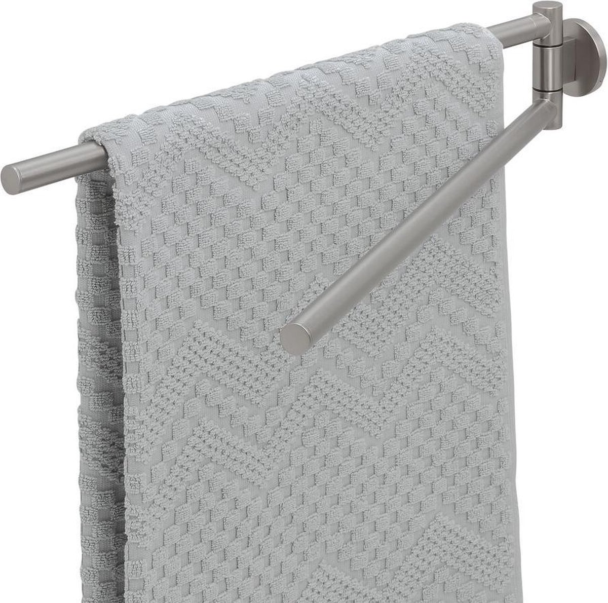 handdoek, badkamer, towel, grijs, draadpatroon