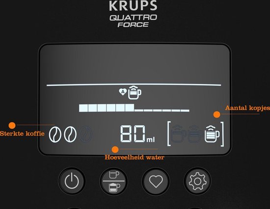 Krups Arabica Latte EA819E - Espressomachine
