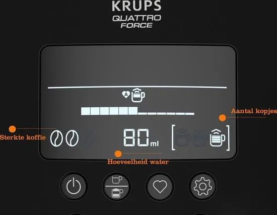 Krups Arabica Latte EA819E - Espressomachine