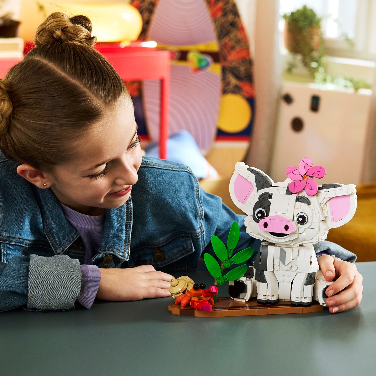 LEGO ǀ Disney Vaiana Pua Bouwbaar Dieren Speelgoed voor Kinderen en Decoratie 43292
