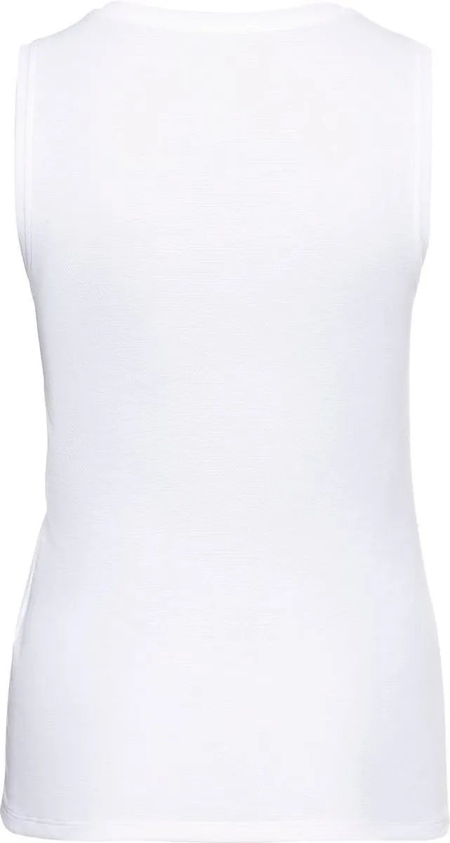 ODLO - Maat XS - BL TOP V-neck Singlet ACTIVE F-DRY LIGHT - white - Vrouwen