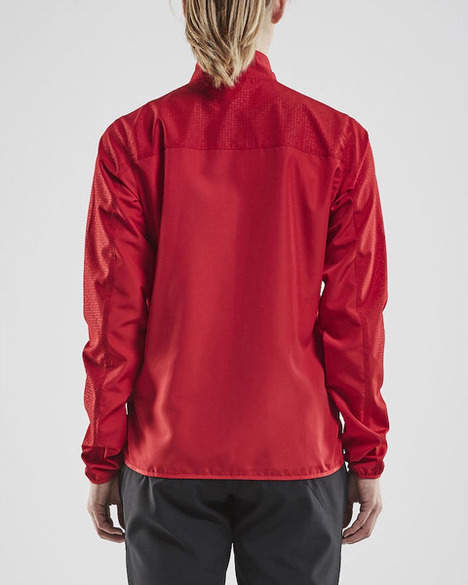 Craft Rush Wind Jacket Dames - XS - sportjas - rood - Vrouwen