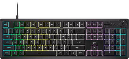 Corsair K55 CORE RGB - Gaming toetsenbord - Engels (US international) - Zwart