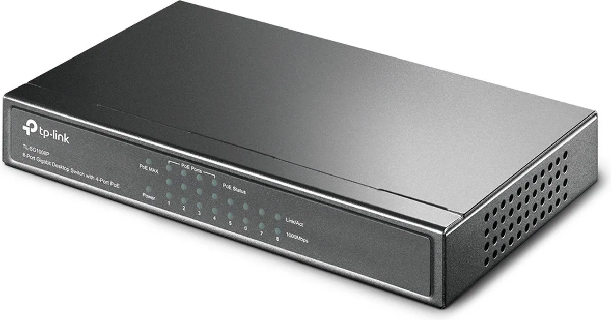 TP-Link TL-SG1008P - Netwerk Switch