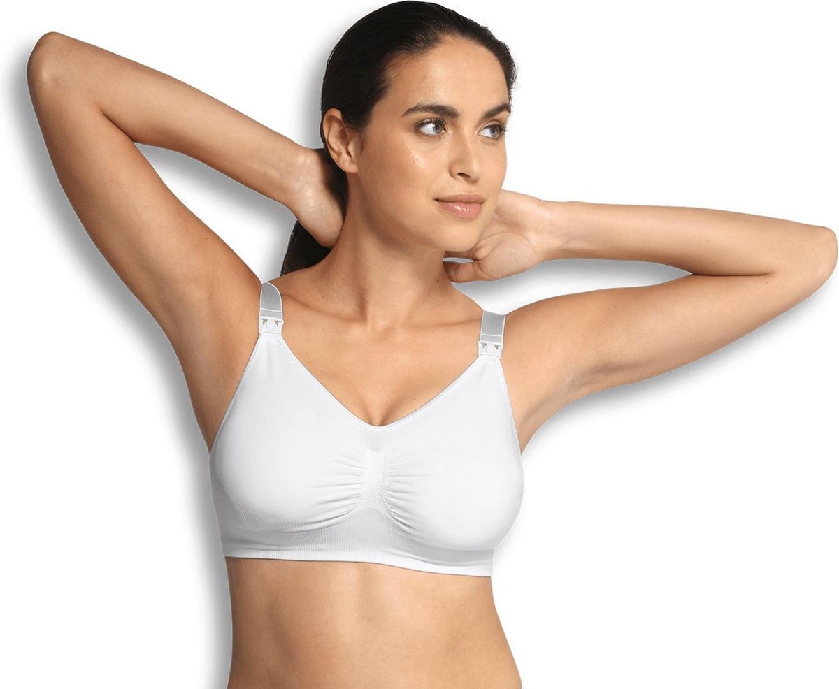 Carriwell - Maat L - Naadloze Padded Voedingsbh Wit