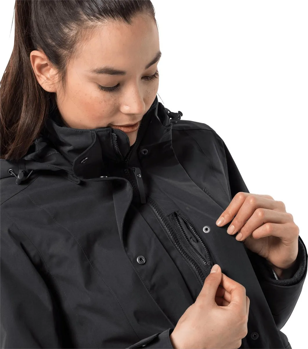 Jack Wolfskin - maat XS -Ottawa Outdoorjas Dames - Black
