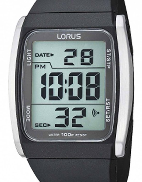 Lorus R2303HX9 herenhorloge - Kunststof - Zwart - Ø 40 mm