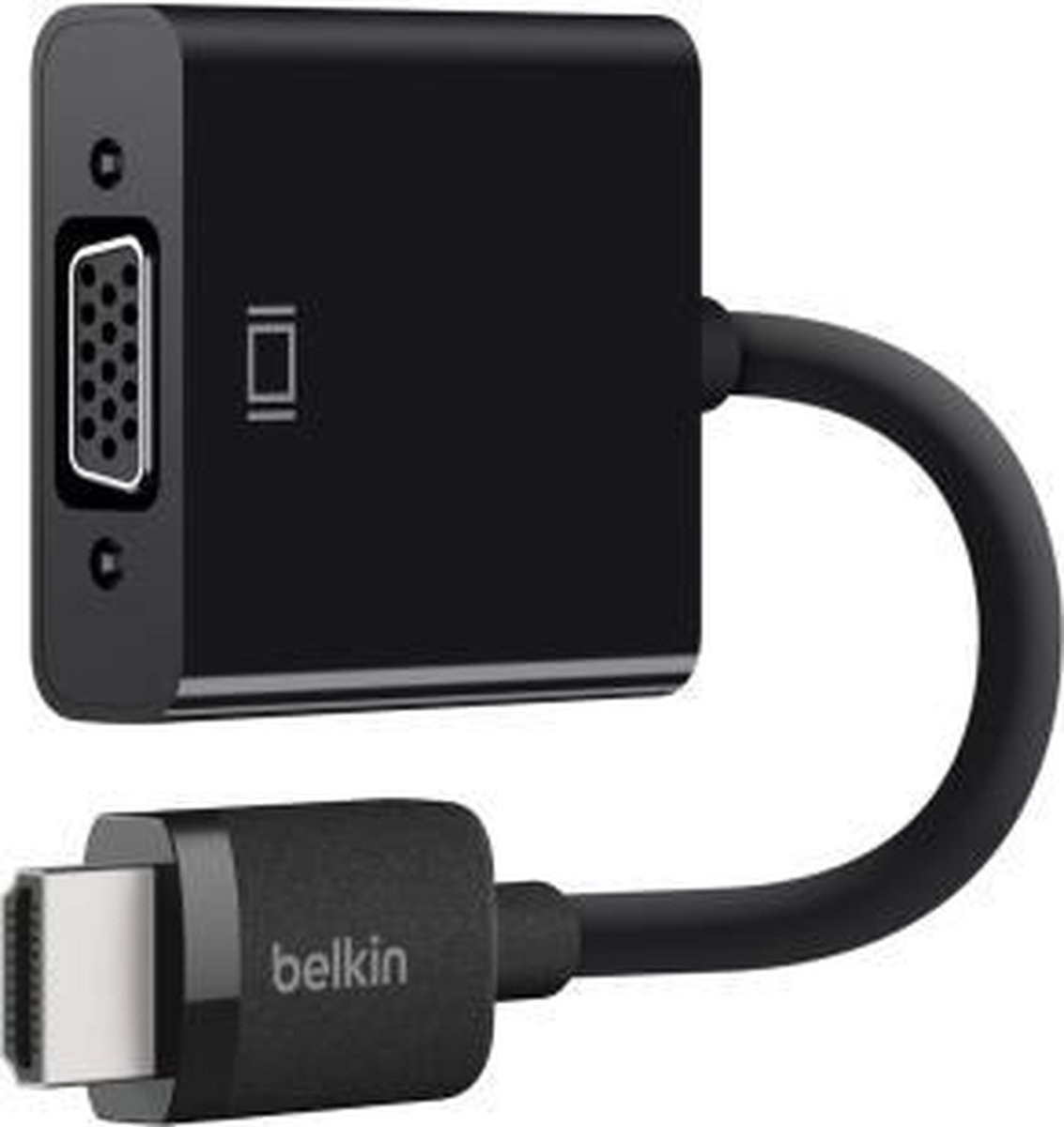 Belkin - HDMI-adapter - HDMI / VGA - HDMI (M) naar HD-15 (VGA) (V) - 25 cm - zwart - afstandschroeve
