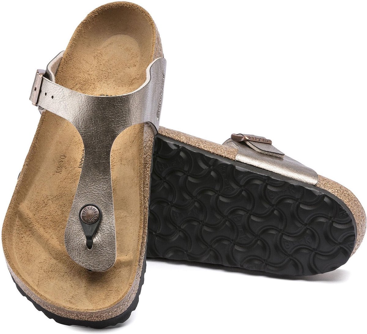 Birkenstock Gizeh BF Regular Dames Slippers - Graceful Taupe - Maat 41