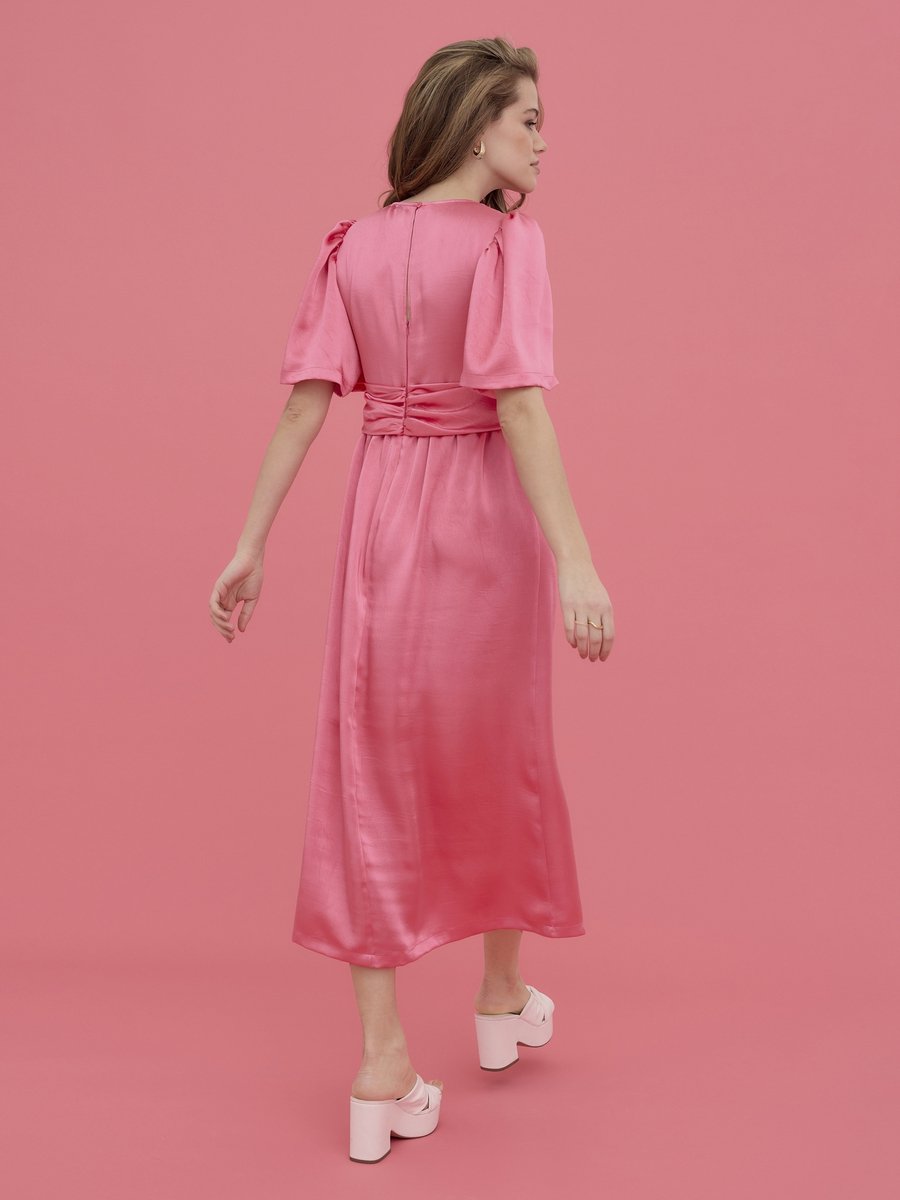 Vero Moda - Maat L - VMKAE D1 2/4 V-NECK 7/8 DRESS Dames Jurk