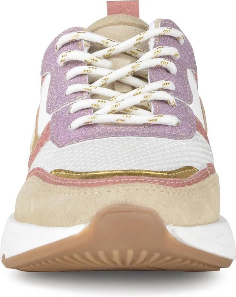 PS Poelman - maat 40- CAROCEL Dames Sneakers - Beige Multi