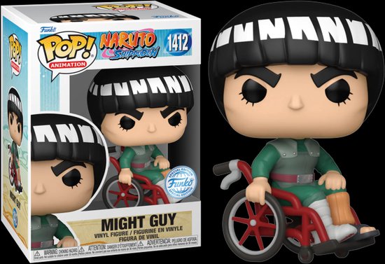 Funko Pop #1412 Funko Pop! Naruto: Shippuden - Might Guy in Wheelchair Special Edition