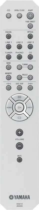 Yamaha AS-301 - Geïntegreerde versterker- Digitale connectiviteit - ToP-ART principe – Zilver