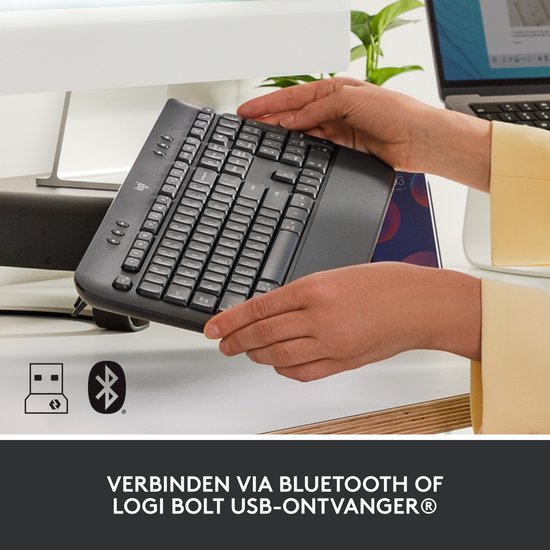 Logitech Signature K650 - Draadloos Toetsenbord - US QWERTY - Graphite