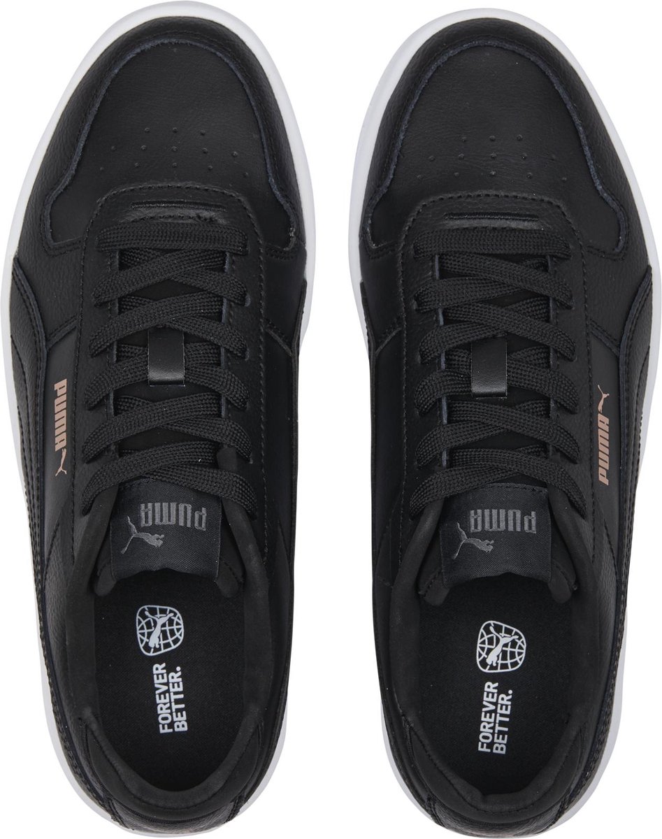 PUMA - Maat 42 - Carina Street Dames Sneakers - Zwart/Wit