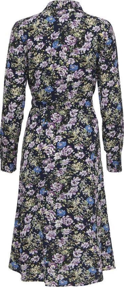 JDY Maat 36 - JDYPIPER L/S ABOVE CALF DRESS WVN - Dames - Maxi jurken