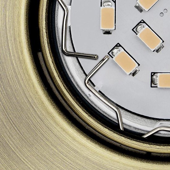 EGLO Peneto - Inbouwspotje - LED - 87X87mm. - Brons - Richtbaar